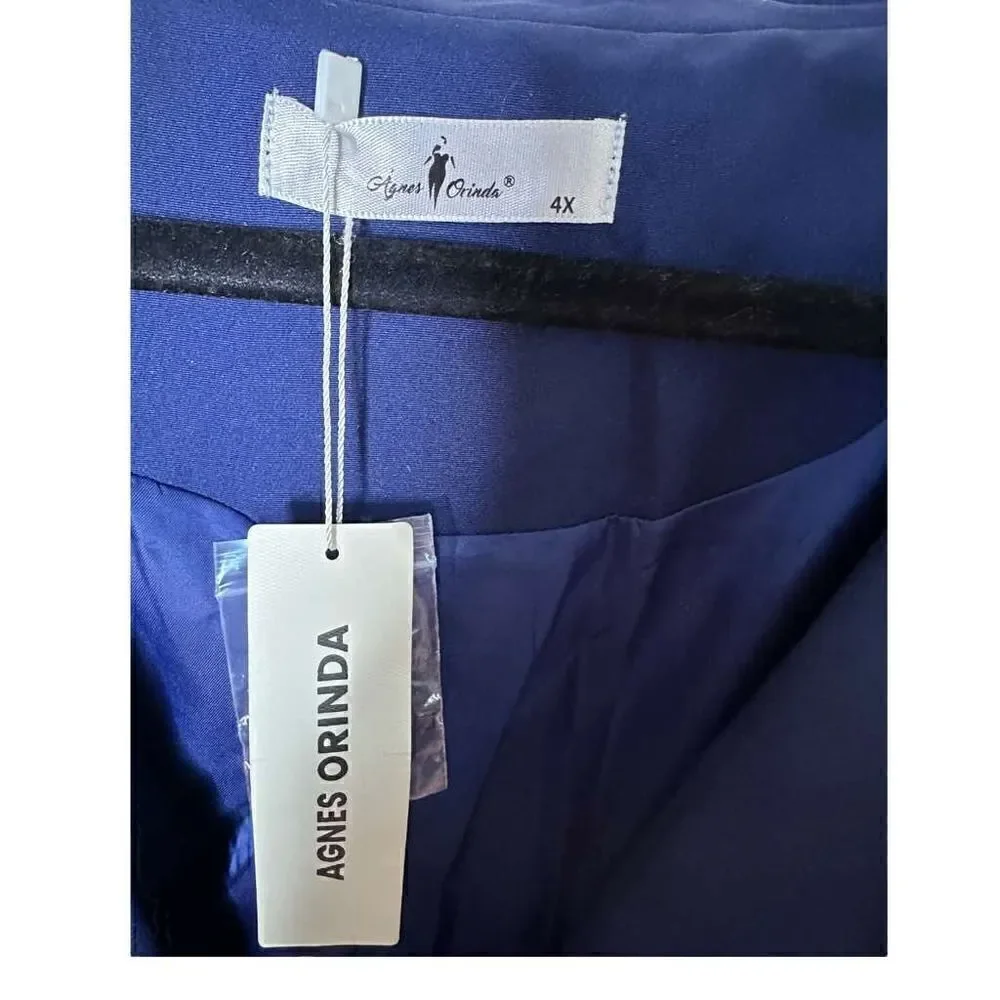 NWT Agnes Orinda Royal Blue Blazer - Size 4X